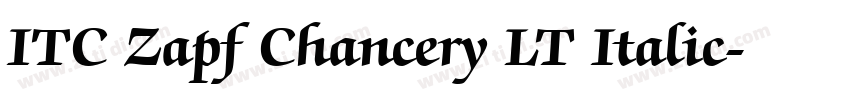 ITC Zapf Chancery LT Italic字体转换